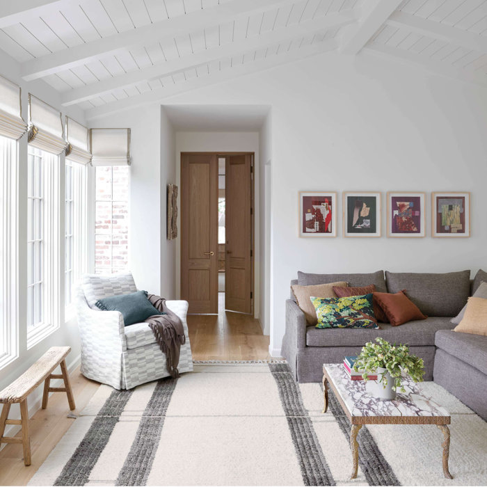 Dash and Albert Rugs Everett Ivory/Gray HandKnotted Wool Area Rug